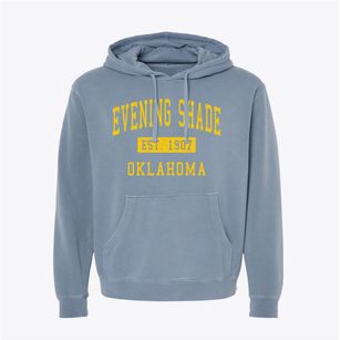 Evening Shade Oklahoma Classic Established Pigment-Dyed Hoodie