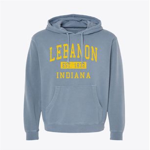 Lebanon Indiana Classic Established Pigment-Dyed Hoodie