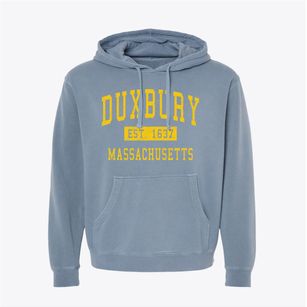 Duxbury Massachusetts Classic Established Pigment-Dyed Hoodie