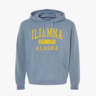 Iliamna Alaska Classic Established Pigment-Dyed Hoodie