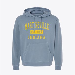 Martinsville Indiana Classic Established Pigment-Dyed Hoodie