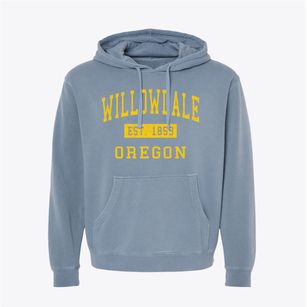 Willowdale Oregon Classic Established Pigment-Dyed Hoodie