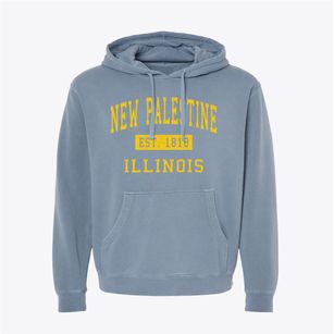 New Palestine Illinois Classic Established Pigment-Dyed Hoodie