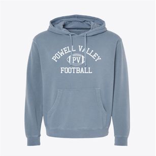Powell Valley High School Classic Football Pigment-Dyed Hoodie
