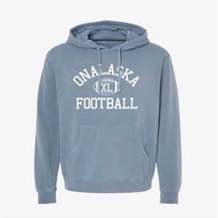 Onalaska High School Classic Football Pigment-Dyed Hoodie