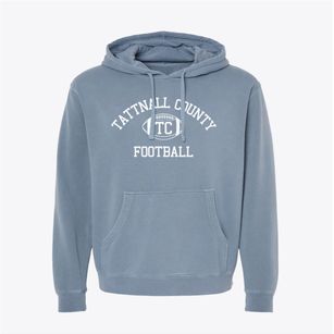 Tattnall County High School Classic Football Pigment-Dyed Hoodie
