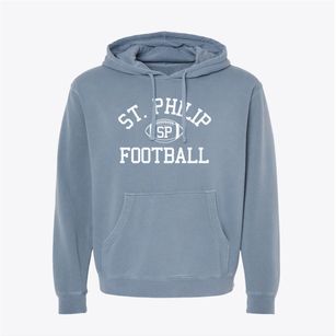 St. Philip Lutheran Classic Football Pigment-Dyed Hoodie