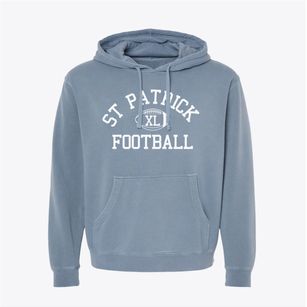 St Patrick Parish Classic Football Pigment-Dyed Hoodie