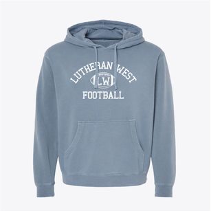 Lutheran High School West Classic Football Pigment-Dyed Hoodie