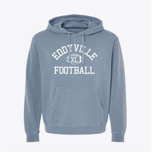Eddyville School Classic Football Pigment-Dyed Hoodie