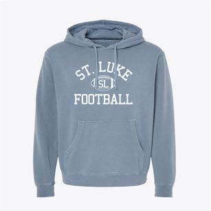 Saint Luke School Classic Football Pigment-Dyed Hoodie