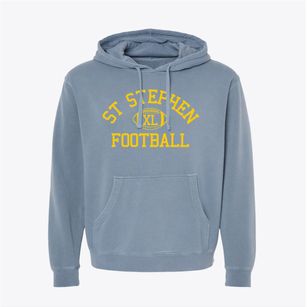 St Stephen Parish Classic Football Pigment-Dyed Hoodie