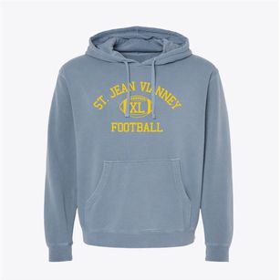 Saint Jean Vianney School Classic Football Pigment-Dyed Hoodie