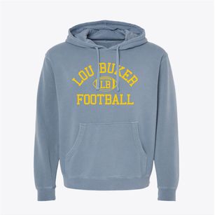 Lou Buker Junior High School Classic Football Pigment-Dyed Hoodie