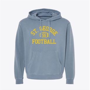 Saint George School Classic Football Pigment-Dyed Hoodie