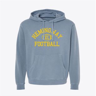 Hemingway High School Classic Football Pigment-Dyed Hoodie