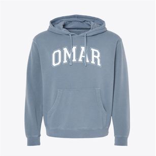 Omar Junior High School Varsity Arch Pigment-Dyed Hoodie