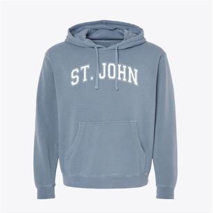 Saint John School Varsity Arch Pigment-Dyed Hoodie