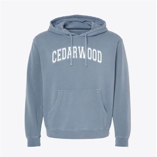 Cedarwood Christian Academy Varsity Arch Pigment-Dyed Hoodie