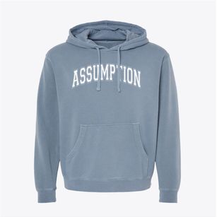 Assumption School Varsity Arch Pigment-Dyed Hoodie