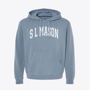 S L Mason Elementary School Varsity Arch Pigment-Dyed Hoodie
