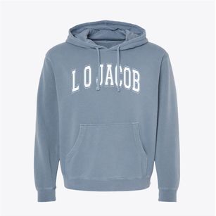L O Jacob Elementary School Varsity Arch Pigment-Dyed Hoodie