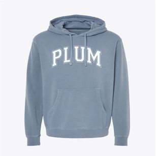 Plum High School Varsity Arch Pigment-Dyed Hoodie