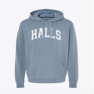 Halls High School Varsity Arch Pigment-Dyed Hoodie