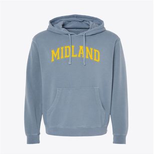 Midland Community High School Varsity Arch Pigment-Dyed Hoodie