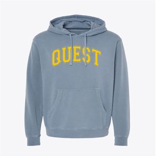 Quest School Varsity Arch Pigment-Dyed Hoodie
