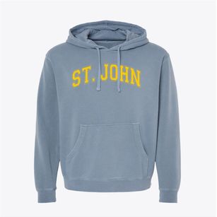St. John The Baptist Catholic School Varsity Arch Pigment-Dyed Hoodie