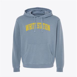 White Station High School Varsity Arch Pigment-Dyed Hoodie
