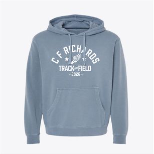 C F Richards Junior Academy Track and Field Pigment-Dyed Hoodie