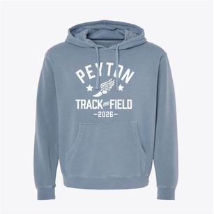 Peyton Elementary School Track and Field Pigment-Dyed Hoodie