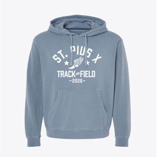 St Pius X Parish Track and Field Pigment-Dyed Hoodie