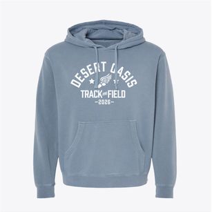 Desert Oasis High School Track and Field Pigment-Dyed Hoodie