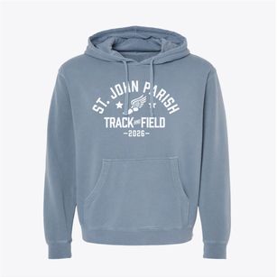 St John Parish Track and Field Pigment-Dyed Hoodie