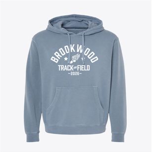 Brookwood High School Track and Field Pigment-Dyed Hoodie