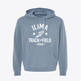 Ilima Intermediate School Track and Field Pigment-Dyed Hoodie