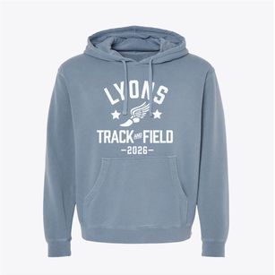 Lyons Middle School Track and Field Pigment-Dyed Hoodie