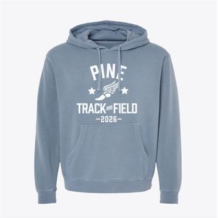 Pine High School Track and Field Pigment-Dyed Hoodie