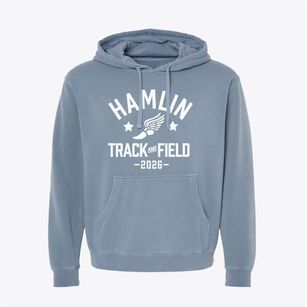 Hamlin Elementary School Track and Field Pigment-Dyed Hoodie