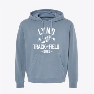 Lynd Elementary School Track and Field Pigment-Dyed Hoodie
