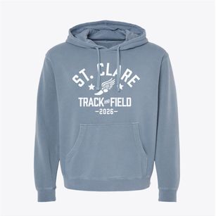 Saint Clare School Track and Field Pigment-Dyed Hoodie