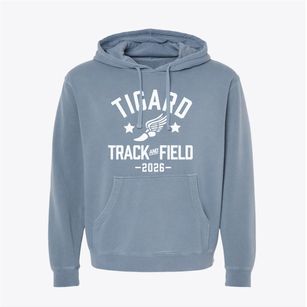 Tigard High School Track and Field Pigment-Dyed Hoodie