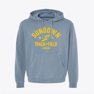 Sundown Elementary School Track and Field Pigment-Dyed Hoodie