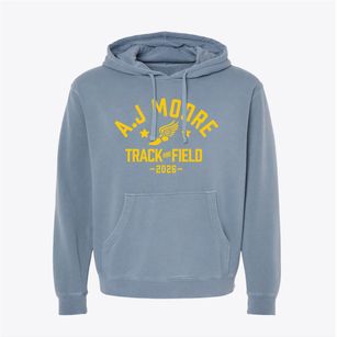 A.j Moore High Track and Field Pigment-Dyed Hoodie