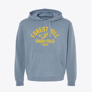 Forest Hill Elementary School Track and Field Pigment-Dyed Hoodie