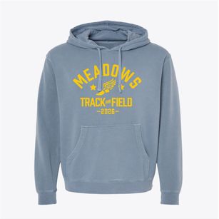 Meadows Elementary School Track and Field Pigment-Dyed Hoodie