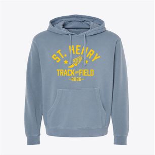 Saint Henry School Track and Field Pigment-Dyed Hoodie